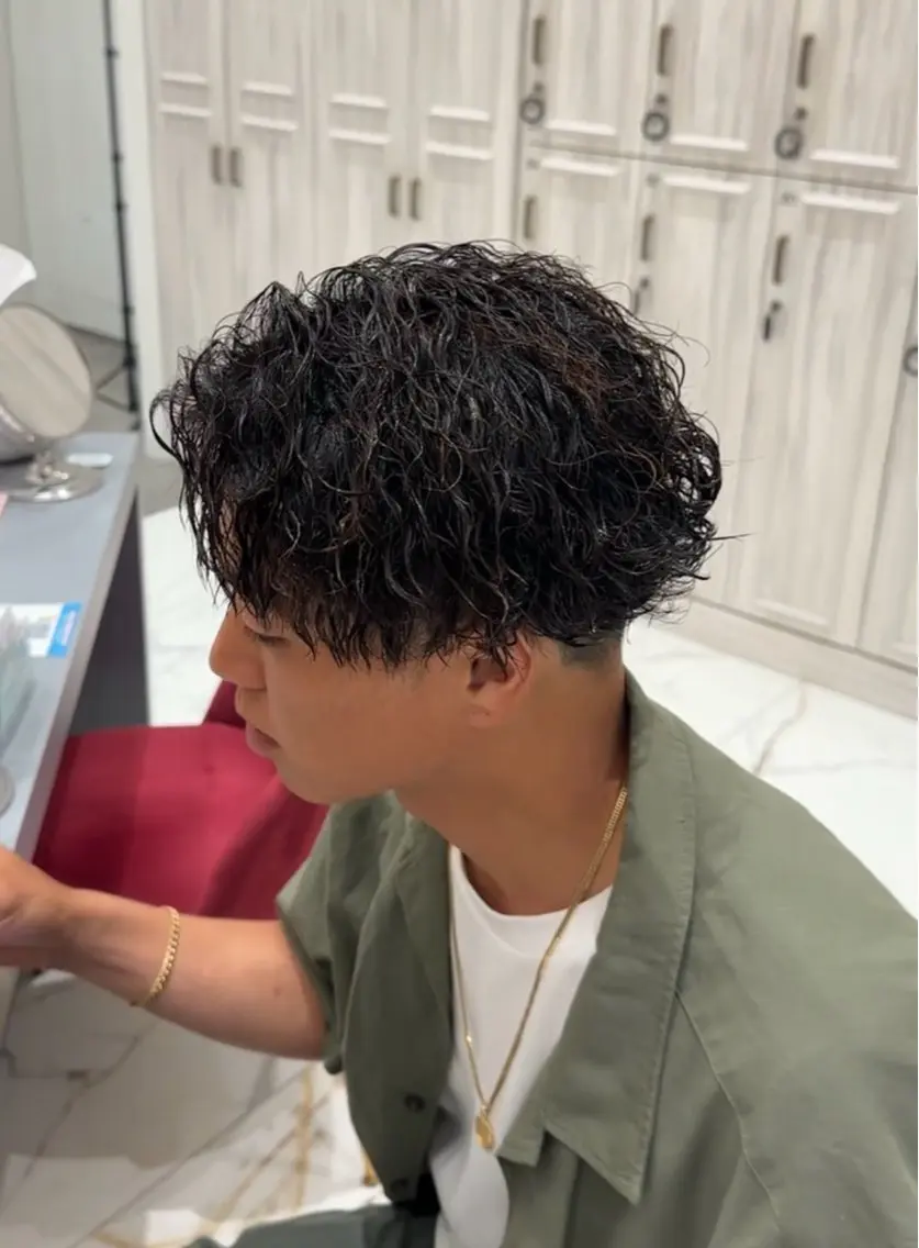 メンズ 艶カラー/ヘアセット /momo🎀のヘアスタイル