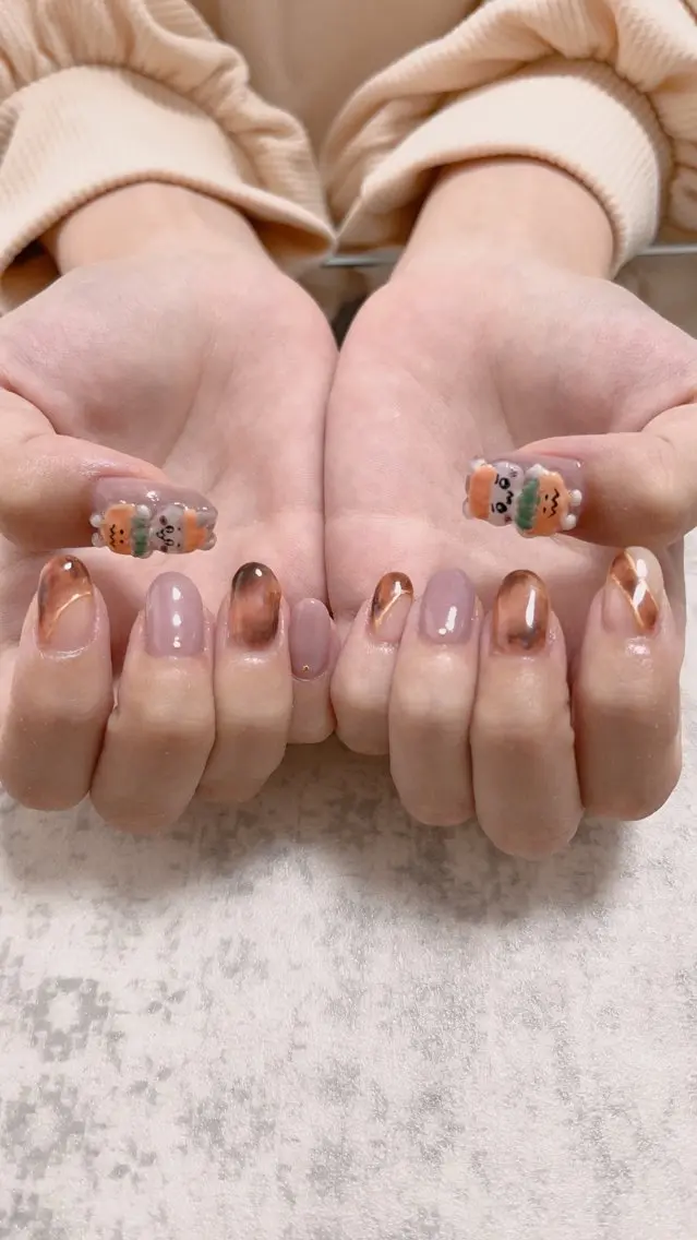ネイル ゴージャス シンプルネイル Will nail salonのネイルデザイン