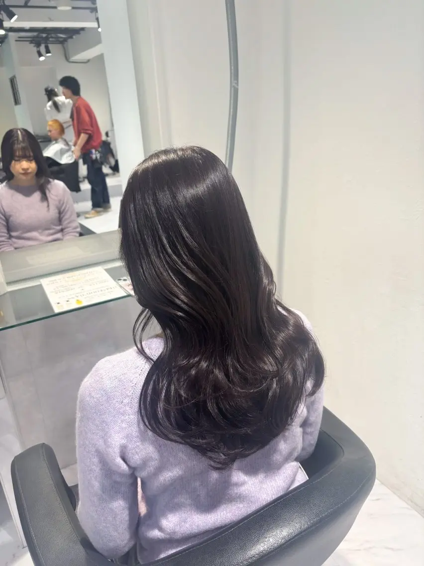 ロング カラー ヘアカラー トリートメント 髪質改善🩰透明感カ ラー🎀hinanoのヘアスタイル