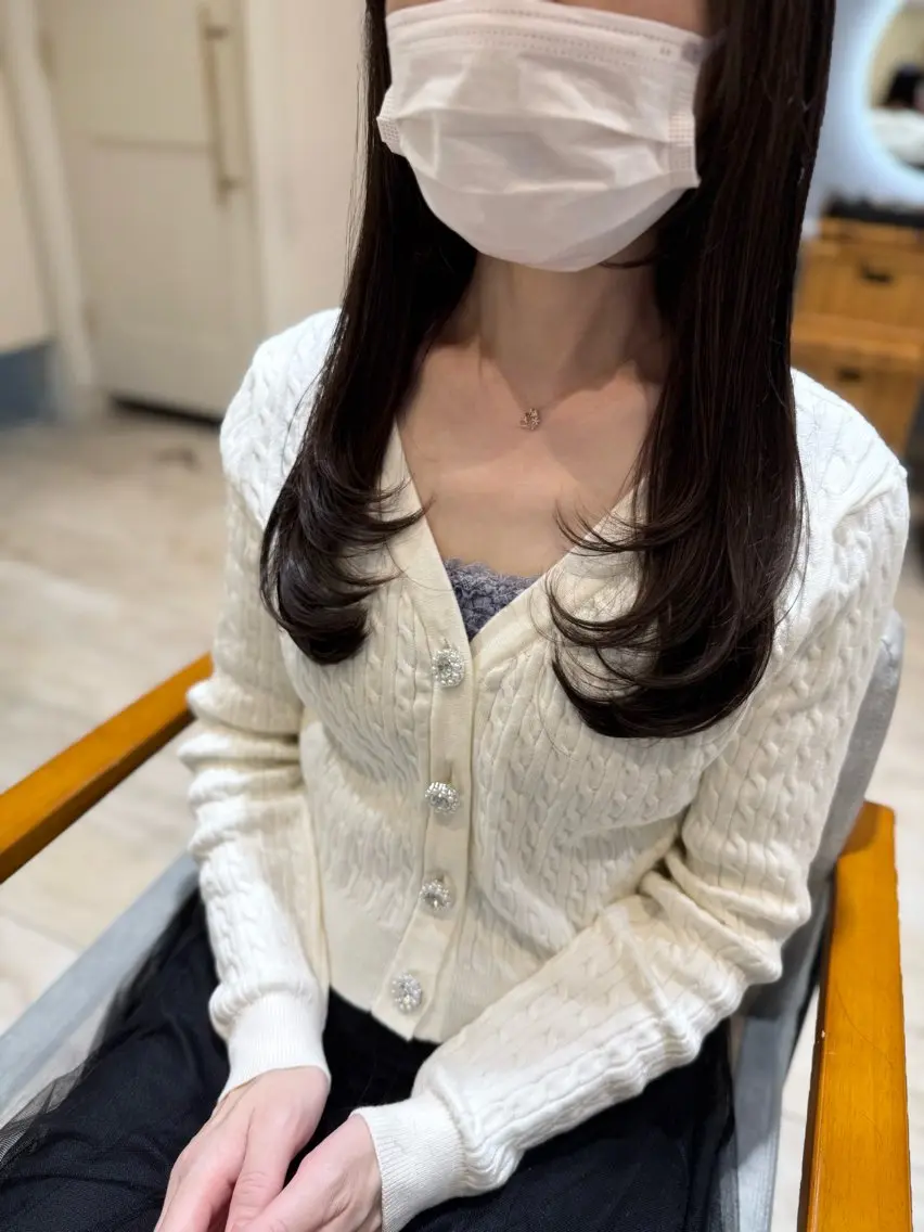 ロング パーマモデル 募集中💍渡邉のヘアスタイル