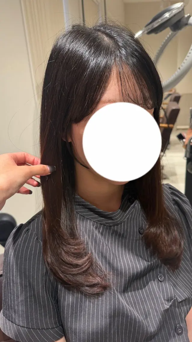 セミロング カット Ria／透明感カラー ／レイヤー／ボブ🌸のヘアスタイル