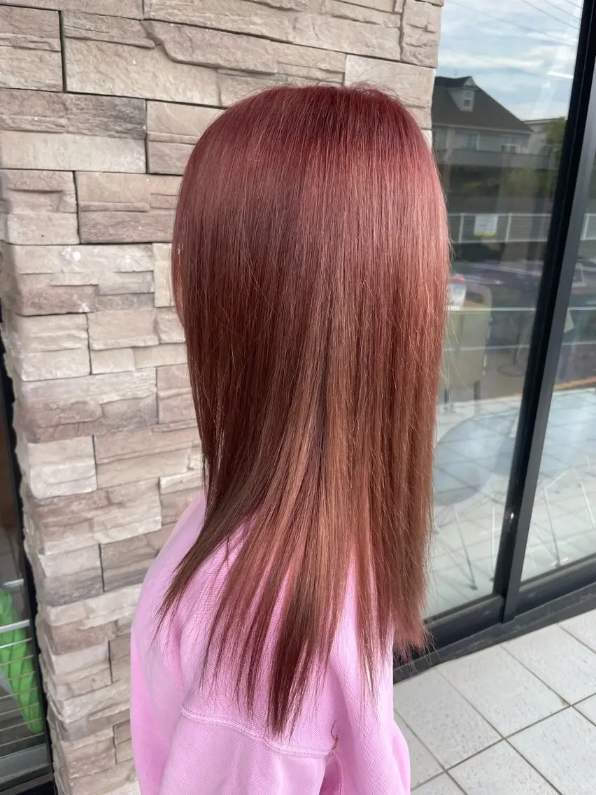 ロング カラー 檜皮 夢子のヘアスタイル