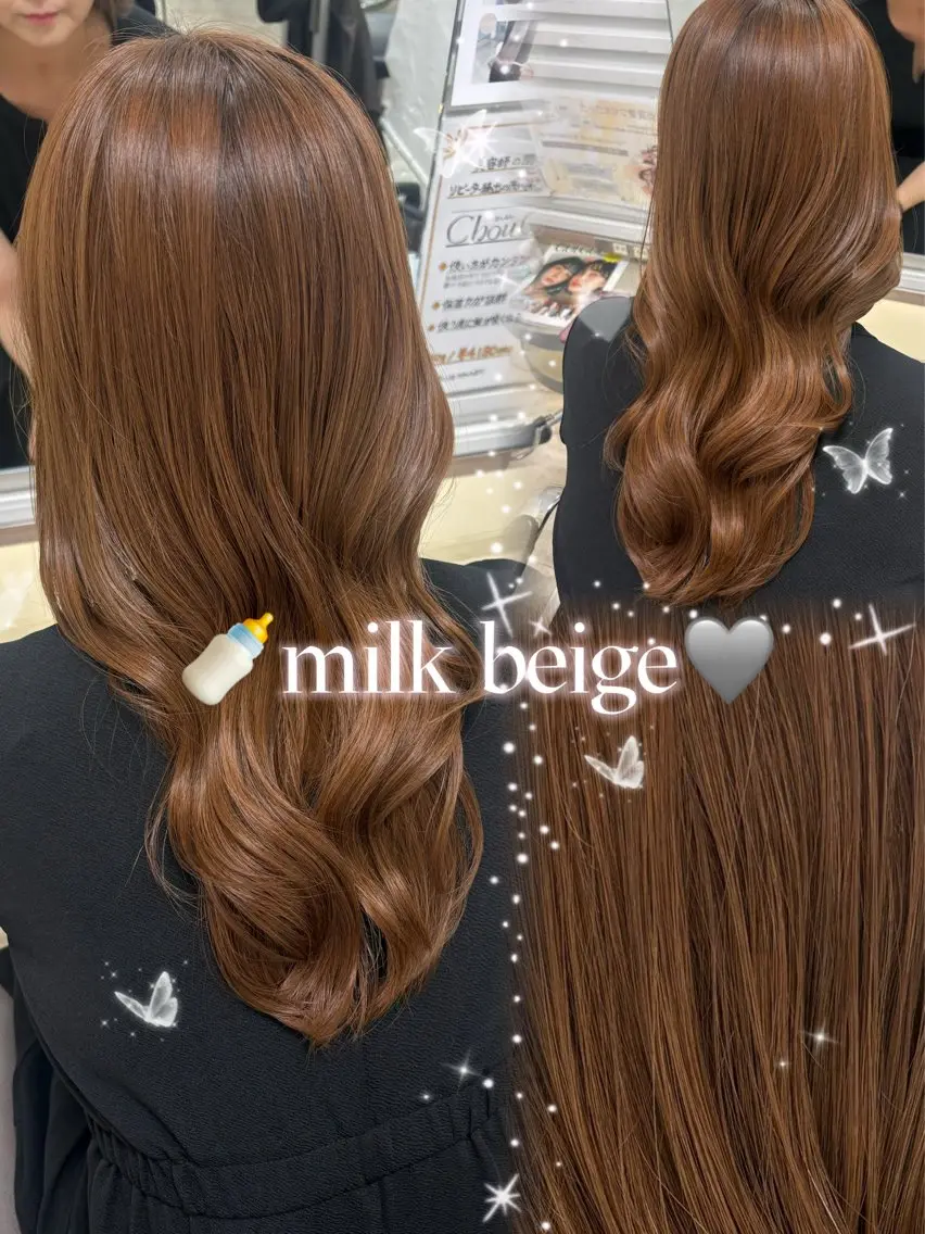ロング カット ヘアカラー 韓国風骨格カット 艶カラー🩶髙林夏美のヘアスタイル
