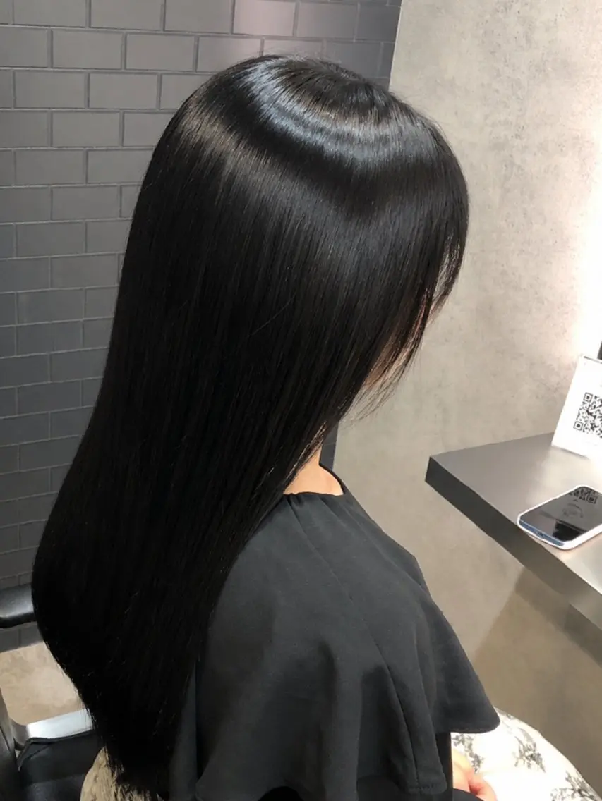 ロング カラー カット 縮毛矯正 トリートメント 祐樹/透明感カラー/ 髪質改善/似合わせのヘアスタイル