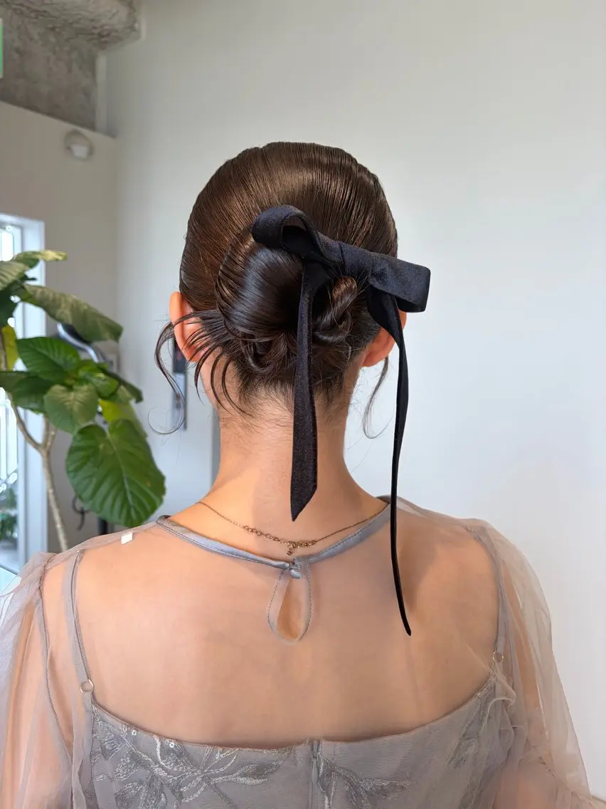 ミディアム ヘアセット 石川 瑠琉のヘアスタイル
