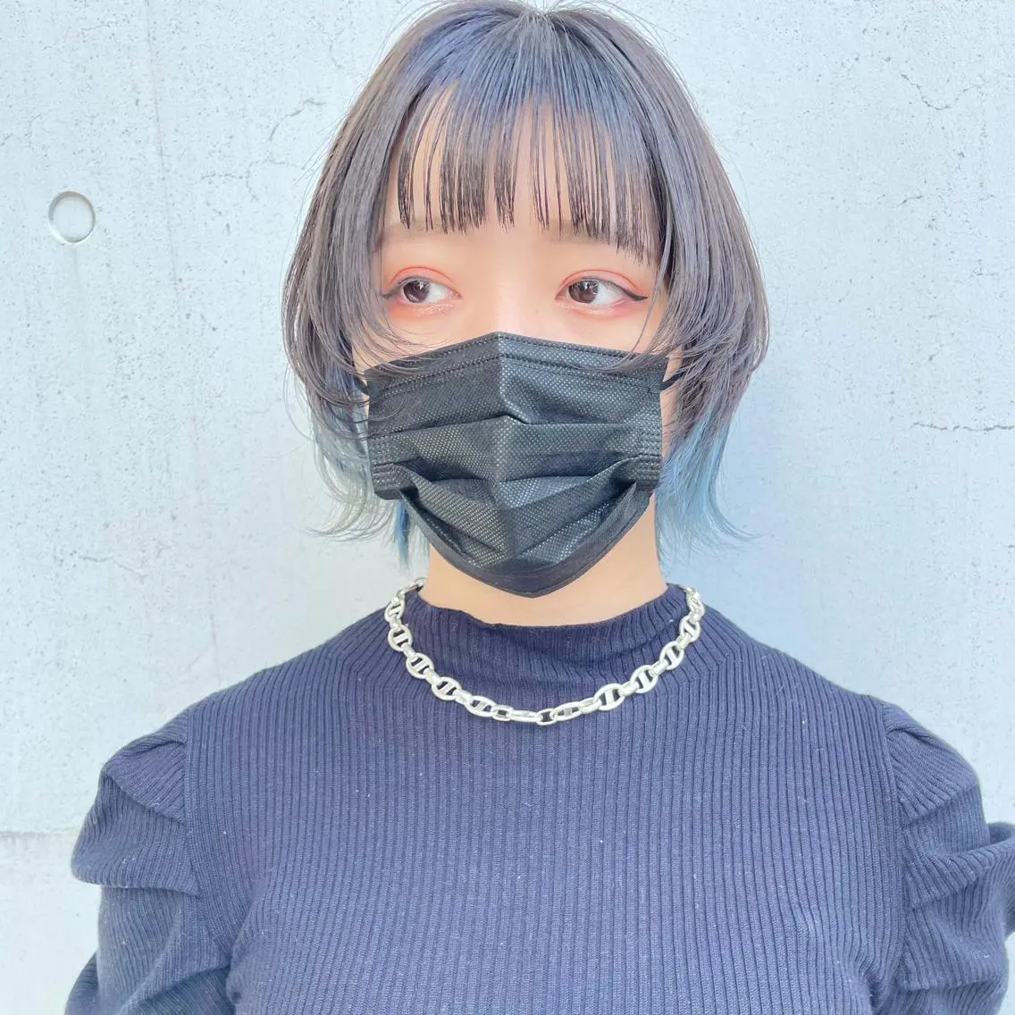 ショート カラー アディクシーカラー ブリーチ ブルーカラー ケアブリーチ ダブルカラー カット ヘアカラー トリートメント もにか🌞原宿/渋谷 🌝ブリーチカラーのヘアスタイル