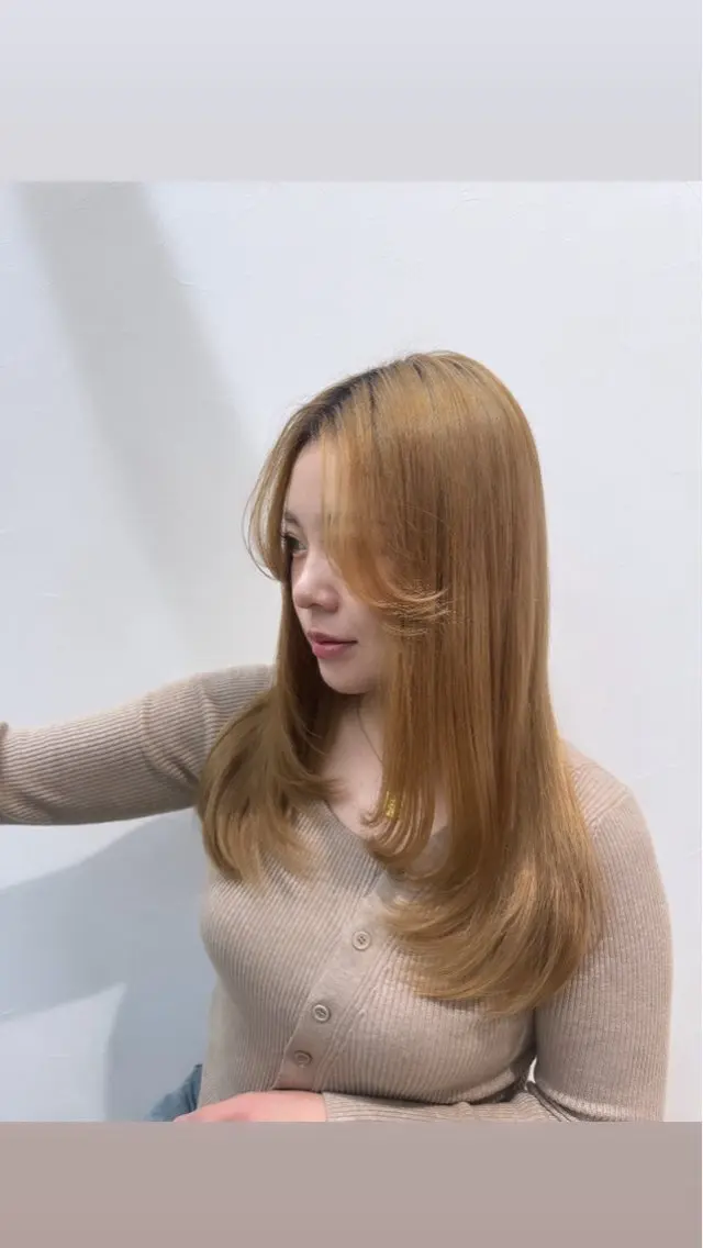ロング レイヤーカット 髪質改善×艶カラー Haruのヘアスタイル