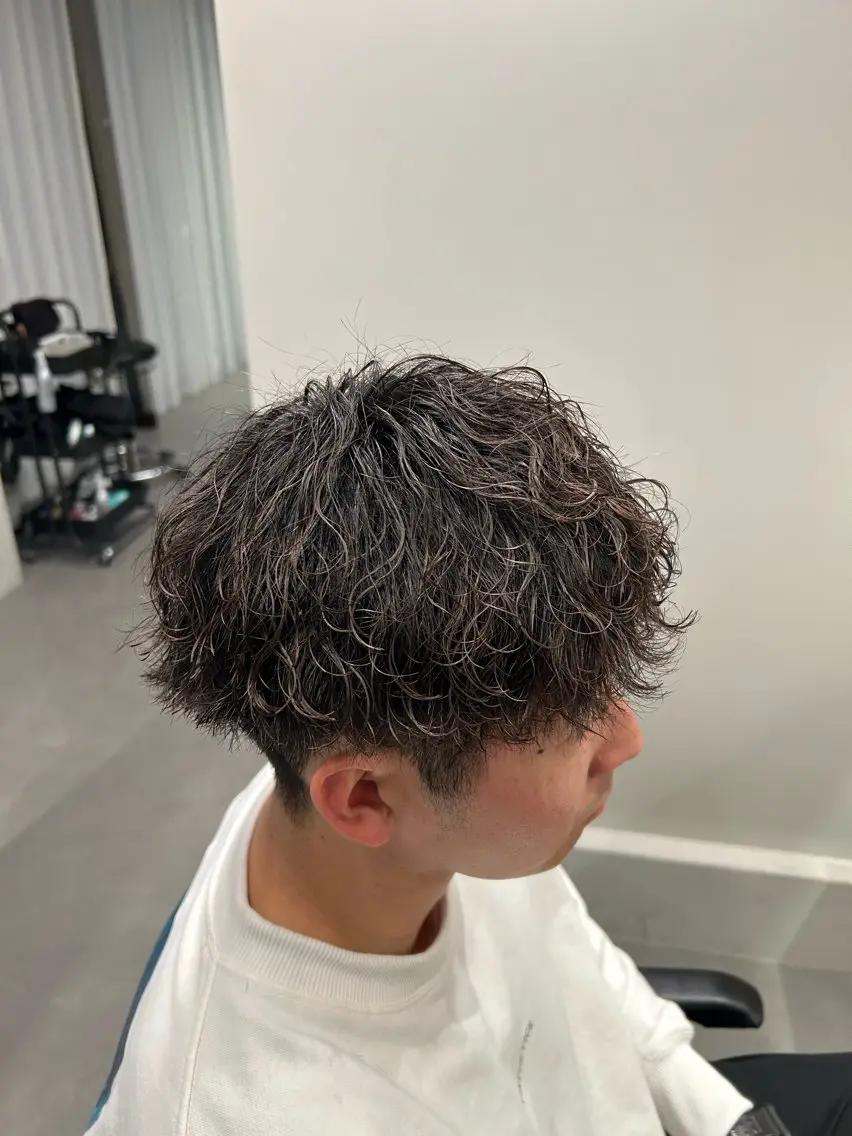 ショート パーマ メンズ メンズパーマ カット ヘアカラー パーマ ヘアセット 立川メンズパーマ職人 店長/小泉文人のヘアスタイル