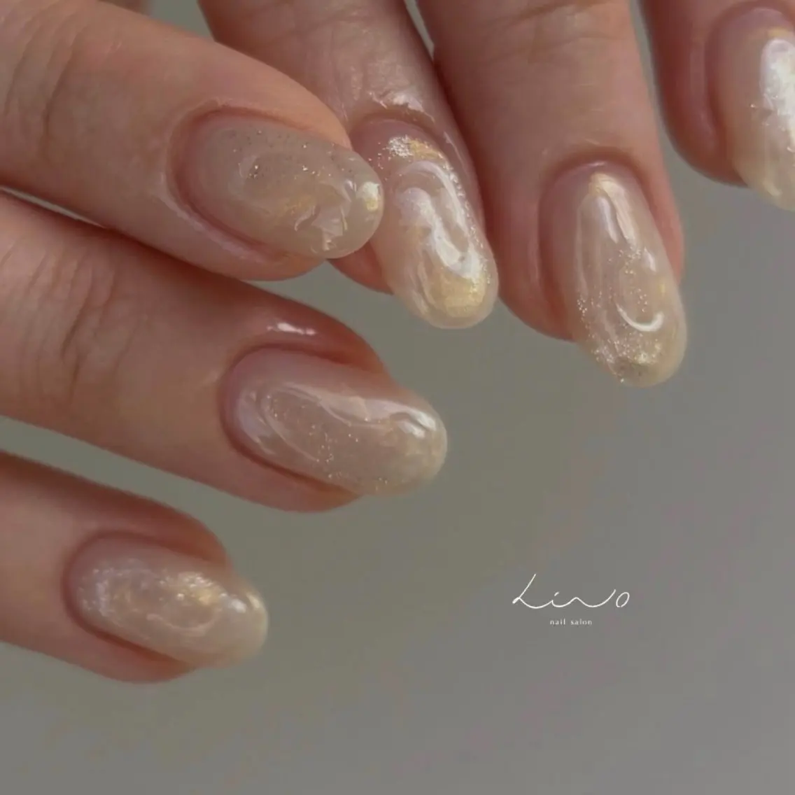 ネイル ニュアンスネイル ショートネイル ハンドネイル nail salon linoのネイルデザイン