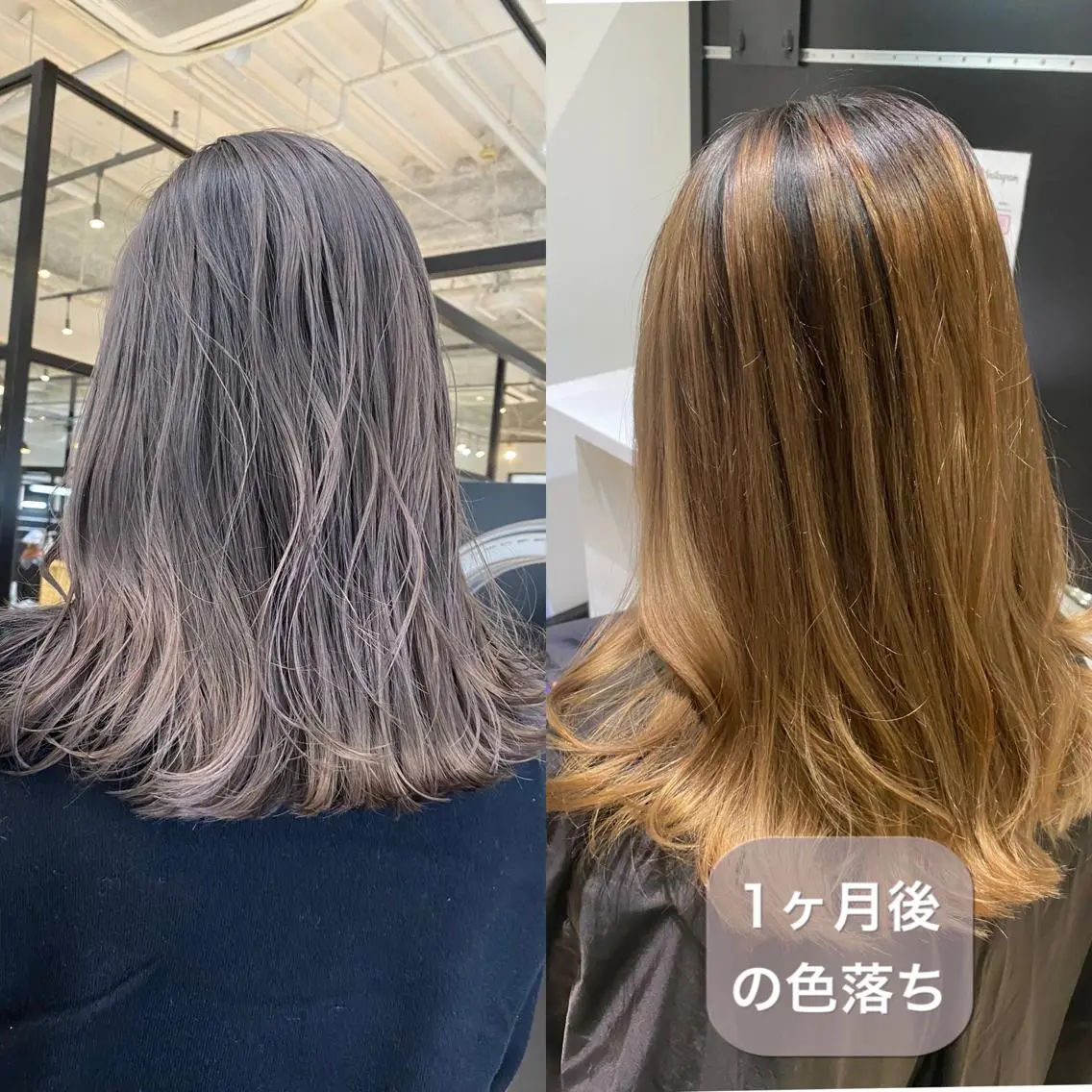 セミロング カラー カット ヘアカラー ハイトーンヘア/ 島崎　タクミのヘアスタイル