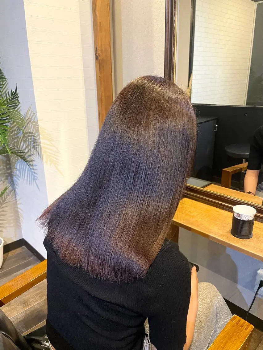 ミディアム カラー ブラウンカラー ピンクカラー ピンクブラウン ヘアカラー MIKA💫 艶髪/透明感カラーのヘアスタイル