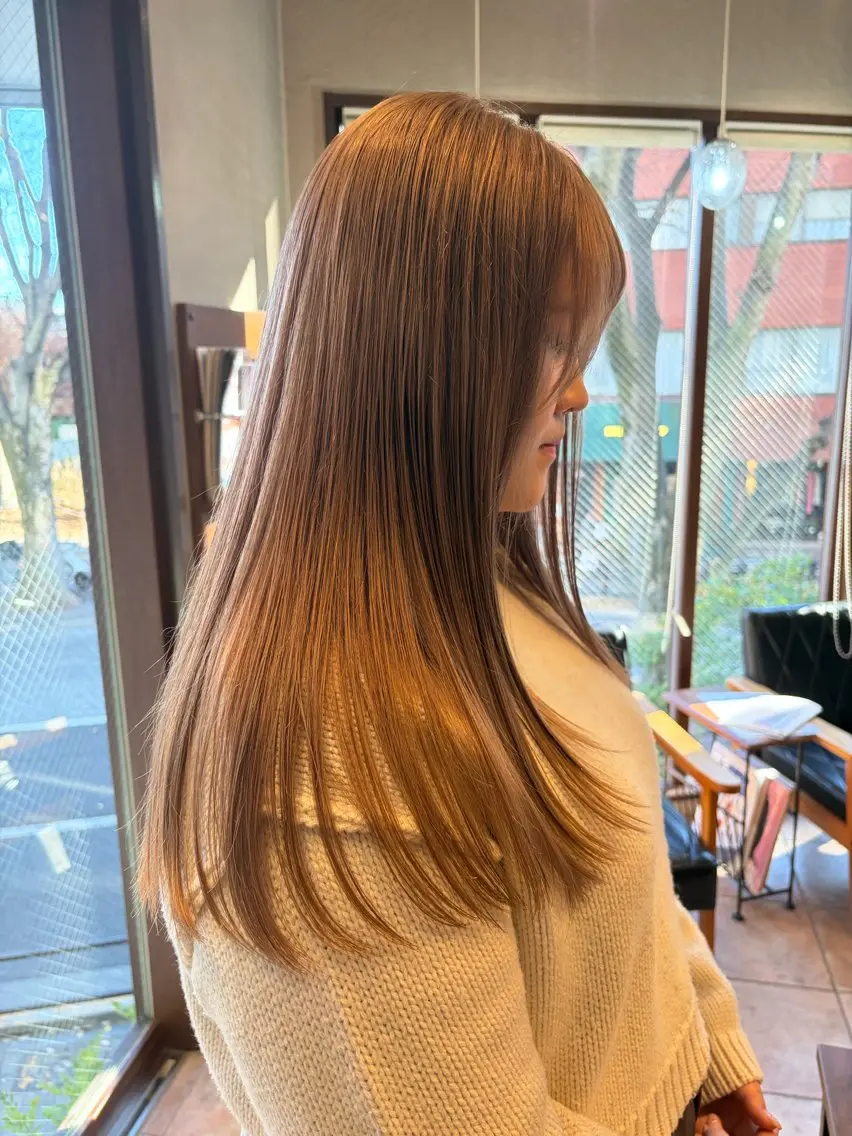 w color (ブリーチ有)+ 2step treatment 🫧の写真