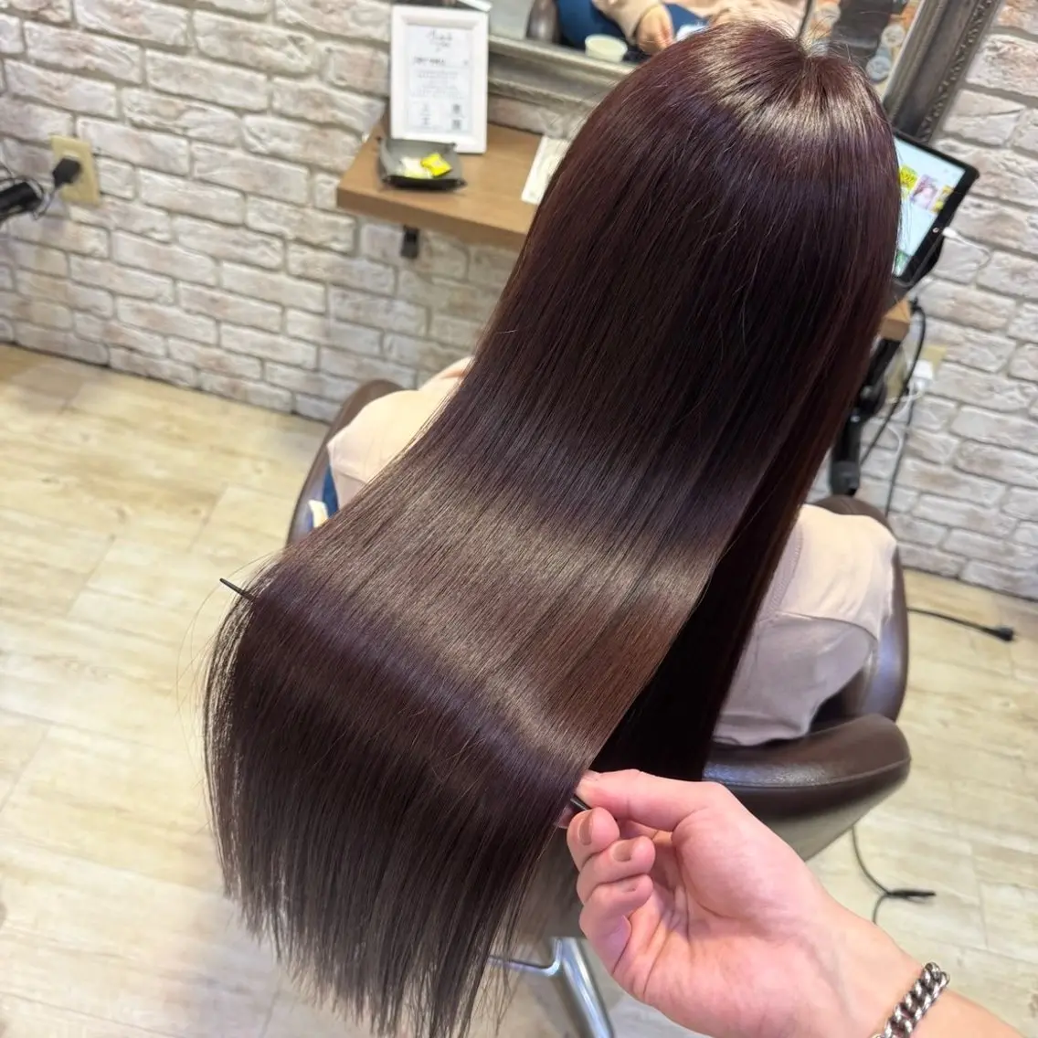 ロング カラー 髪質改善/縮毛矯正 💜COCORO💜のヘアスタイル