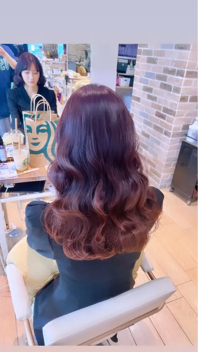 セミロング 韓国風ヘア レイヤーカット✂️/ 新宿/Amiのヘアスタイル