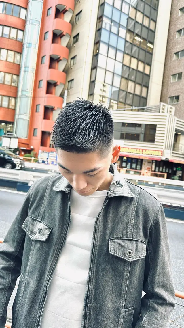 ショート メンズ フェードカット スキンフェード カット 💈メンズパーマ💈 ナカザワ リョウのヘアスタイル