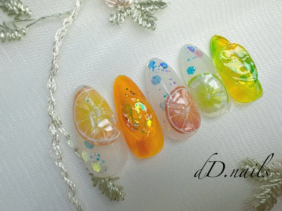 ネイル 夏ネイル dD.nails 杉戸町ネイルのネイルデザイン