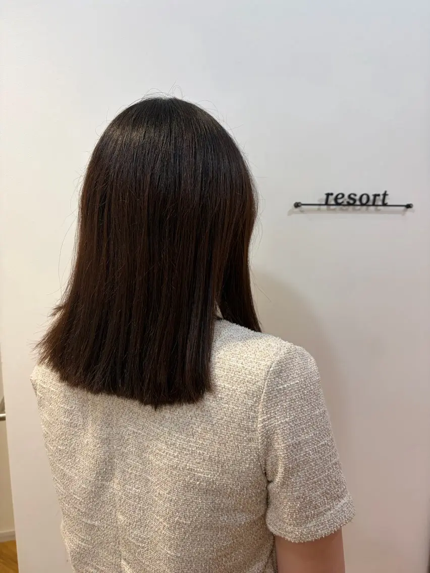 セミロング 北川 智花のヘアスタイル