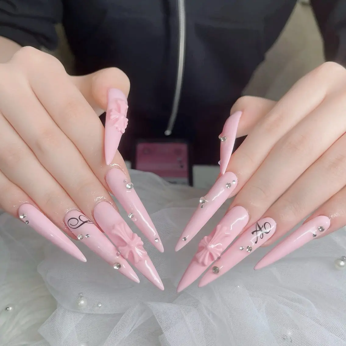 ネイル フットネイル フレンチネイル グラデーション 韓国ネイル ロングネイル ハンドネイル Hani Nail Salonのネイルデザイン