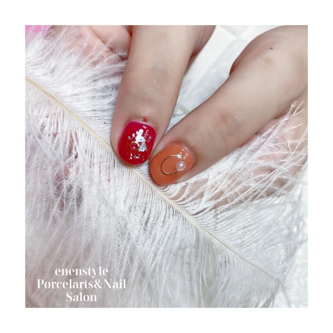 ショート ネイル ハンドネイル 🐾enen style 🐾のネイルデザイン