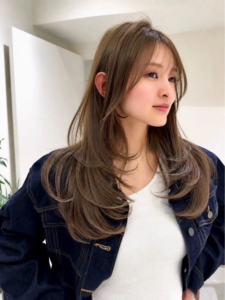 ロング カラー ヘアアレンジ ヘアカラー トリートメント 🫧透明感カラー/ Wカラー🫧namiのヘアスタイル