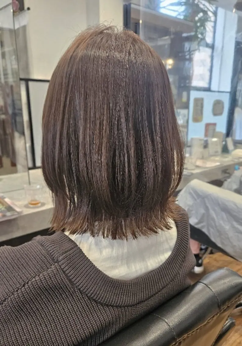 カラー ミディアム 関口 友菜のヘアスタイル