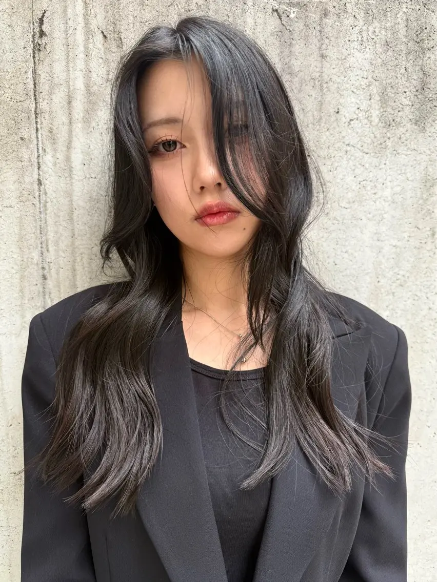 ロング モードレイヤー/ボブ Rikuのヘアスタイル