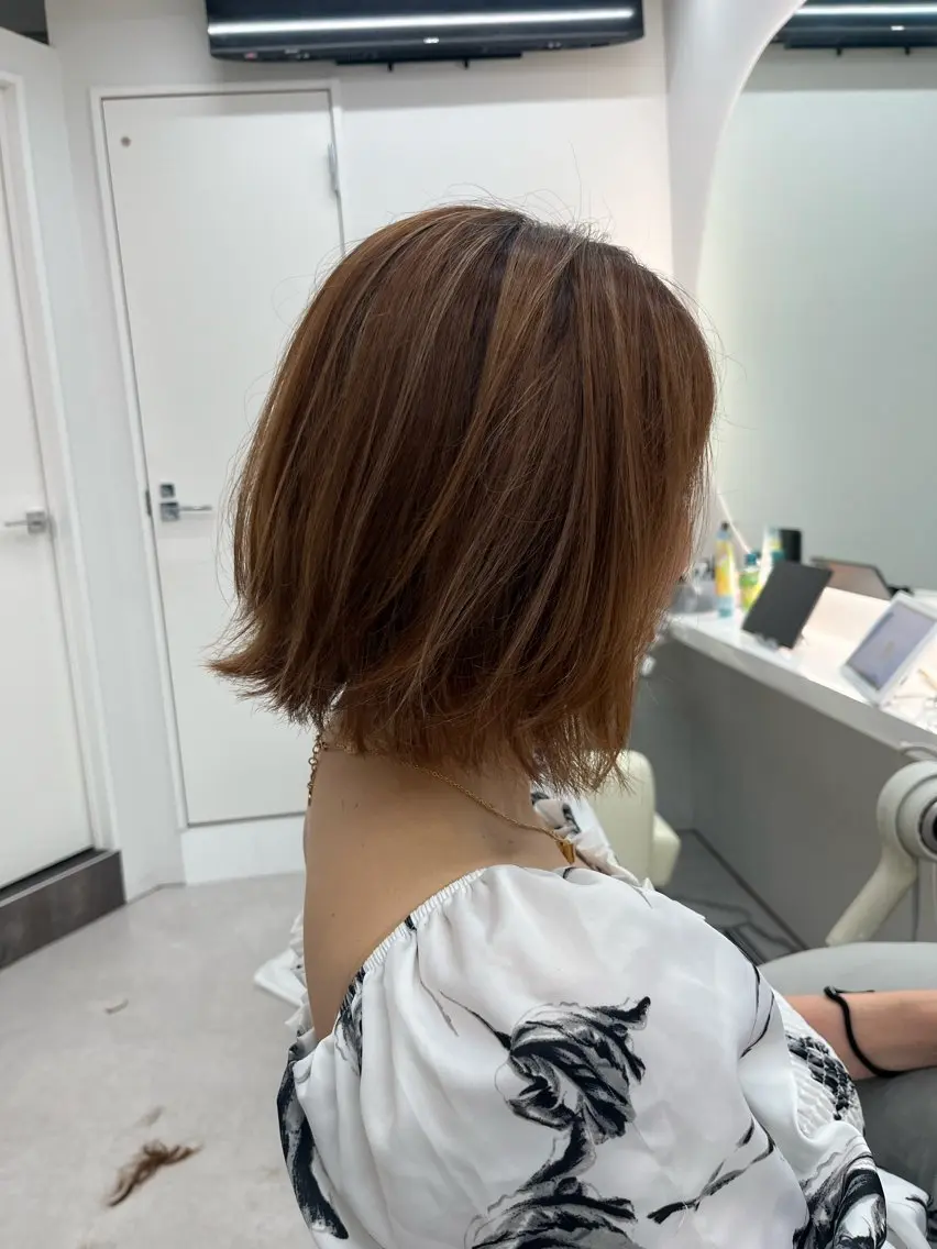 ミディアム カット ヘアカラー ✨🫧ボブショート 募集中🫧✨古川凌大のヘアスタイル