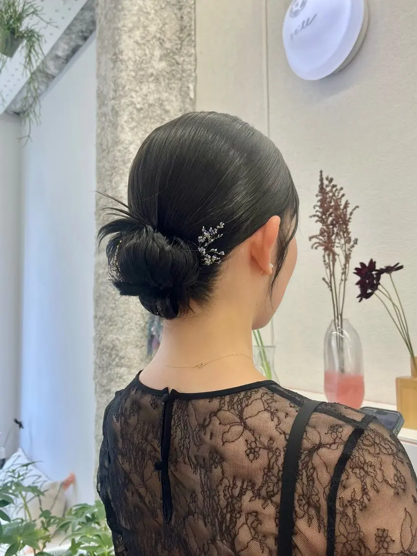 ヘアアレンジ ヘアセット 🌼花屋併設🌼 木下奈々望のヘアスタイル