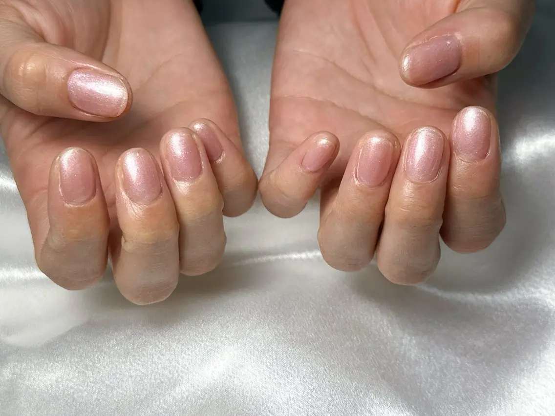 ネイル オーロラネイル クリアネイル フットネイル フレンチネイル ジェルネイル ハンドネイル kiki nail たまプラーザのネイルデザイン