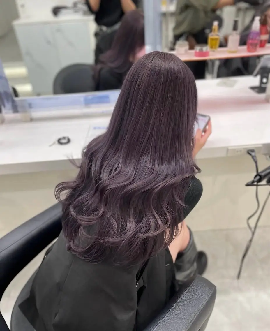 セミロング カラー 💜RIO/韓国風 寒色・暖色カラー💜のヘアスタイル