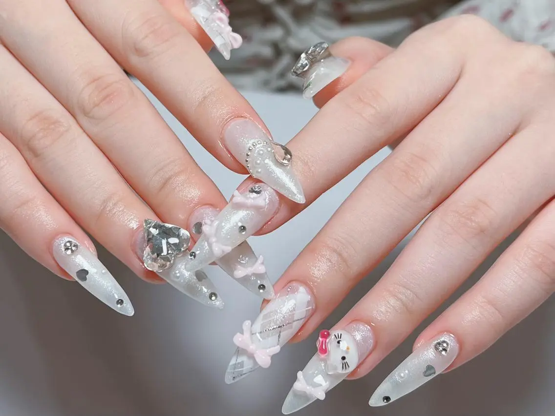 ネイル アニマル柄 べっ甲ネイル ボルドー ブラウン ジェルネイル ハンドネイル YUNA Belle Nail 池袋のネイルデザイン