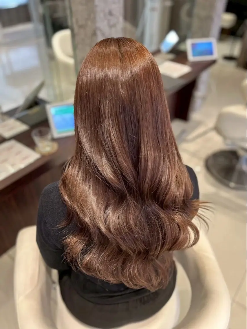 カラー ミルクティー×透明感 カラー  SANAのヘアスタイル