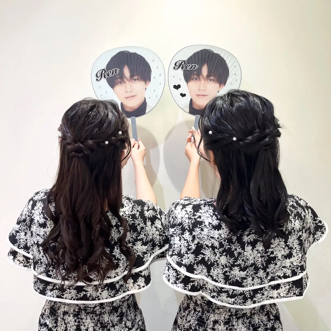 ヘアアレンジ ハーフアップ エクステ🎀 暖色カラー🎀amiのヘアスタイル