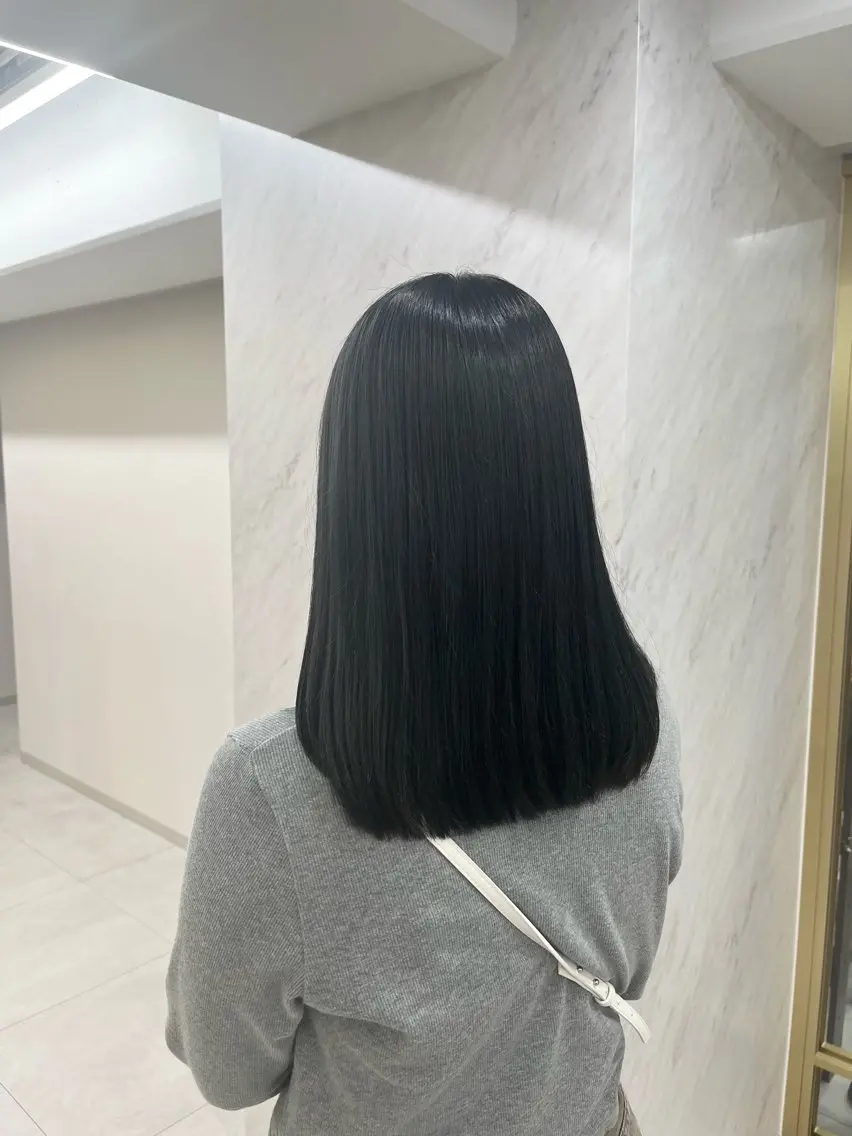 ミディアム カラー カット ヘアカラー 縮毛矯正 トリートメント なつな/ 透明感カラーのヘアスタイル