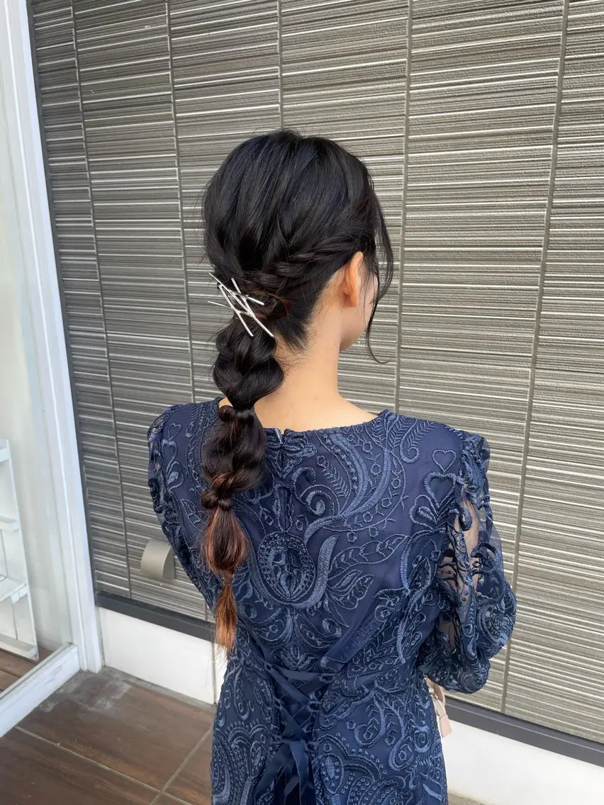ロング 柳元 蘭夢のヘアスタイル