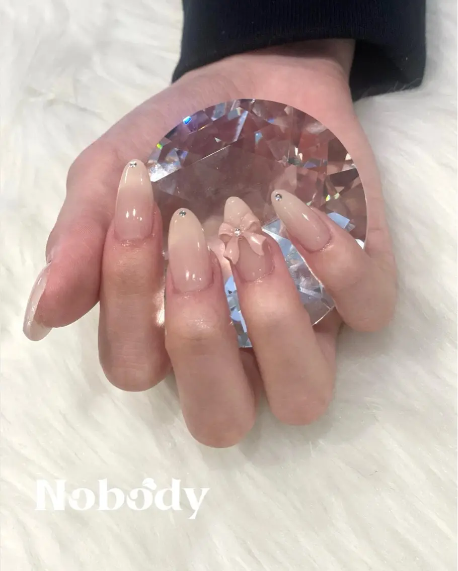 【美フォルム】ワンカラーorグラデーション×パーツ2個の写真
