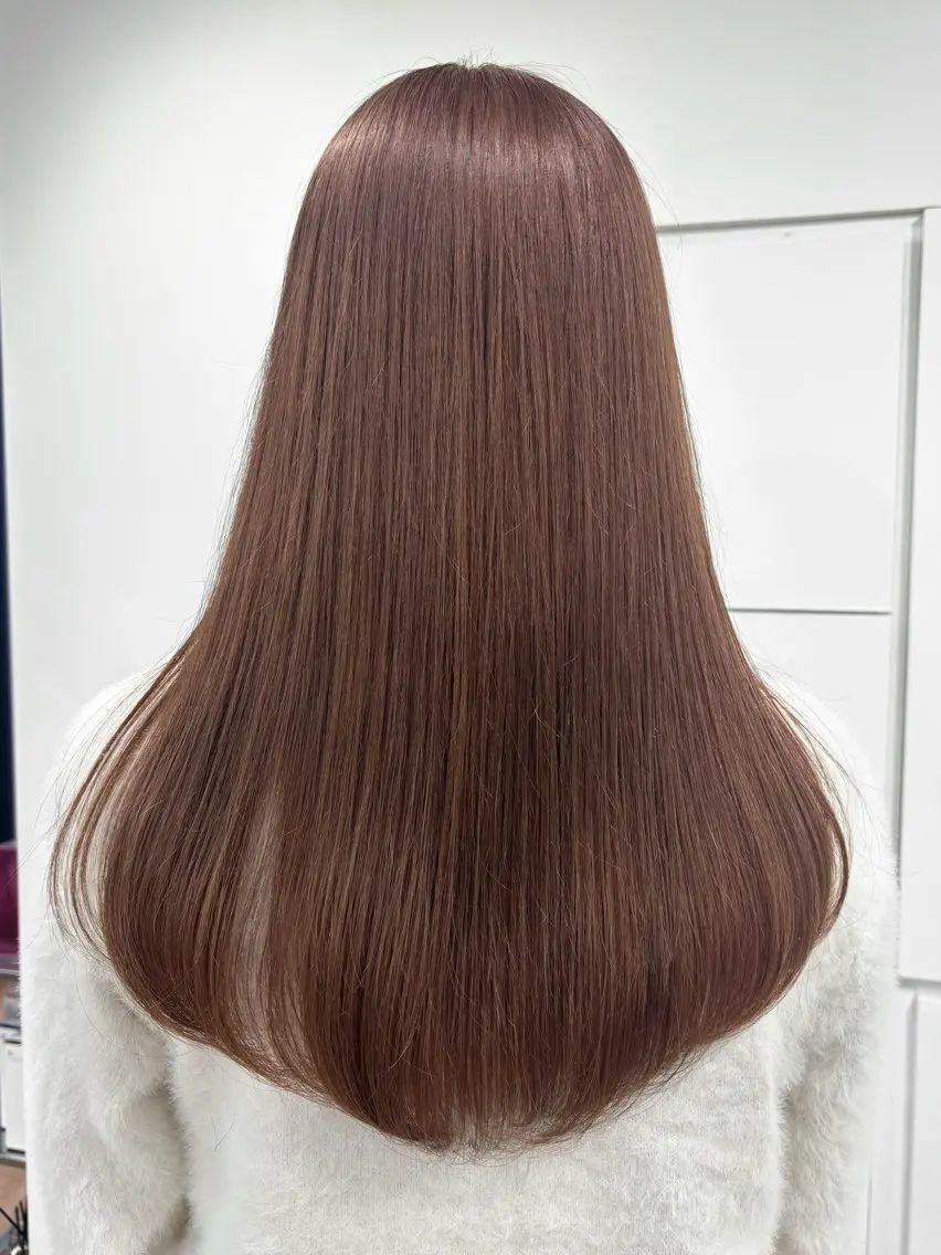 ロング ヘアカラー ブリーチ透明感カラー 🍀mizuki🍀のヘアスタイル
