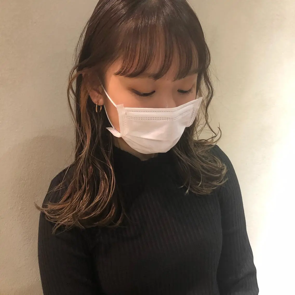 セミロング カラー インナーカラー ♡ Moemiのヘアスタイル