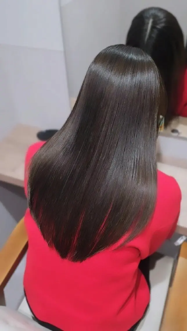 セミロング レイヤーカット カット 縮毛矯正 トリートメント 【垢抜けカラー/ 縮毛矯正】Taikiのヘアスタイル