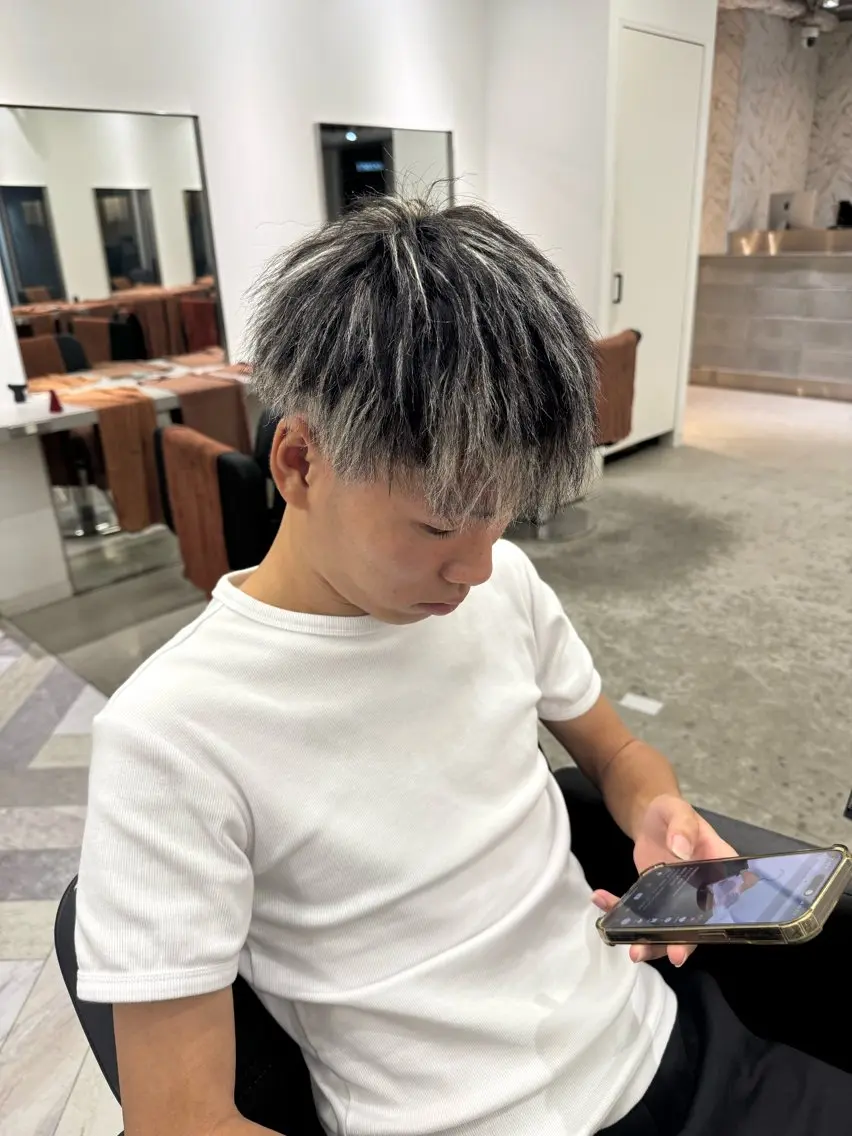 カラー パーマ メンズ EIGHT/ 琉聖のヘアスタイル