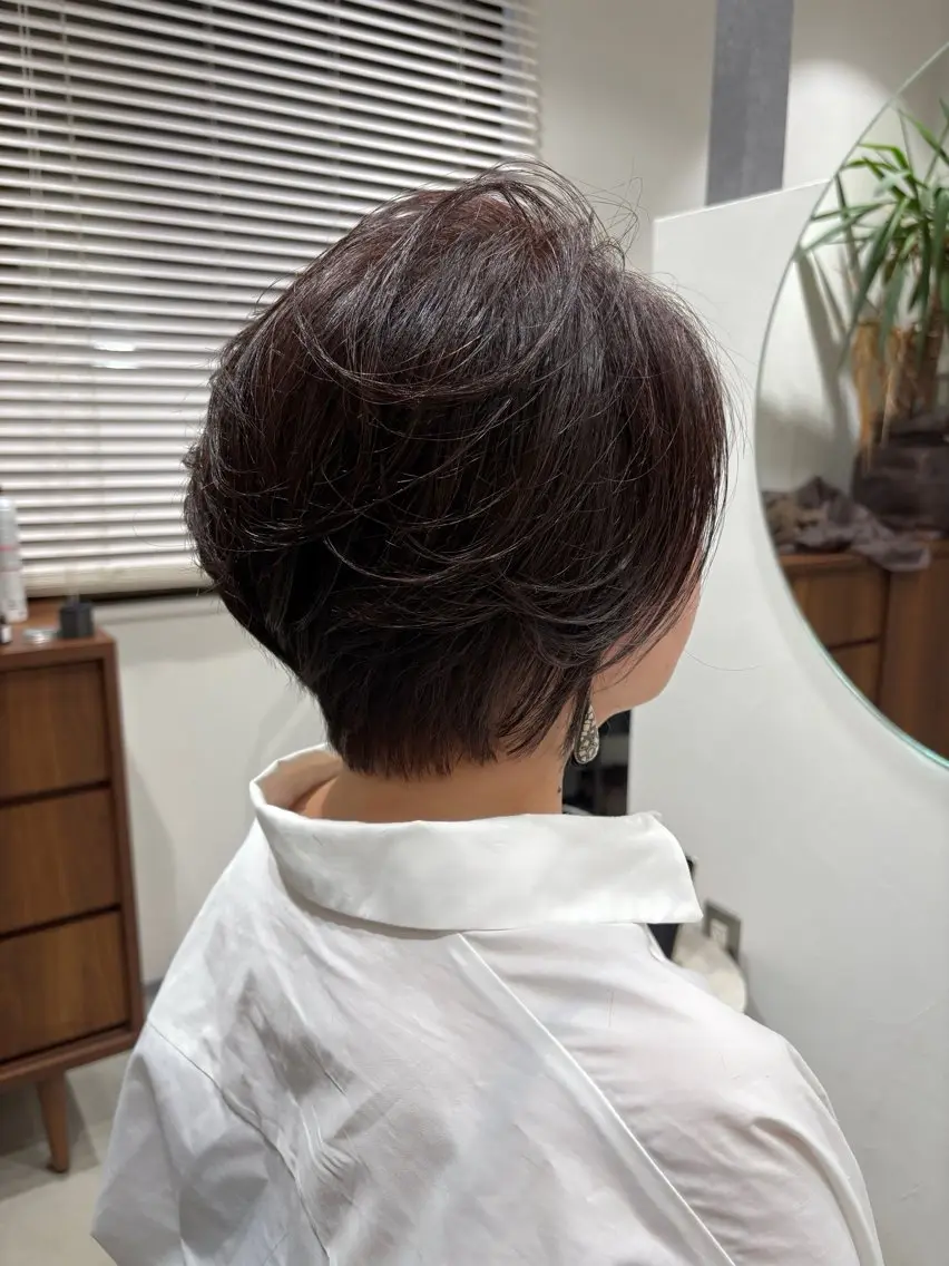 ショート カラー ヘアカラー 垢抜けメンズカット/ 毛流れパーマ/ユウトのヘアスタイル