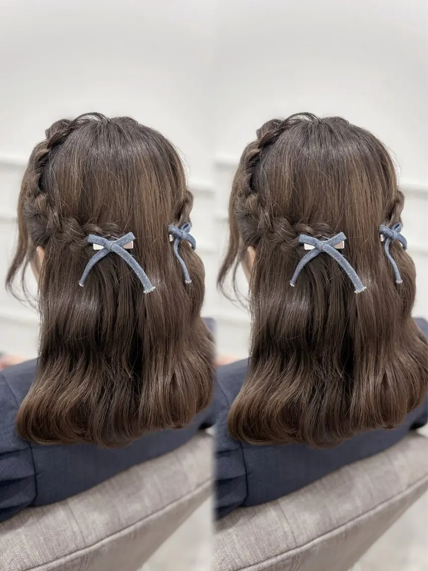 ミディアム ヘアアレンジ 徳倉 碧葉のヘアスタイル