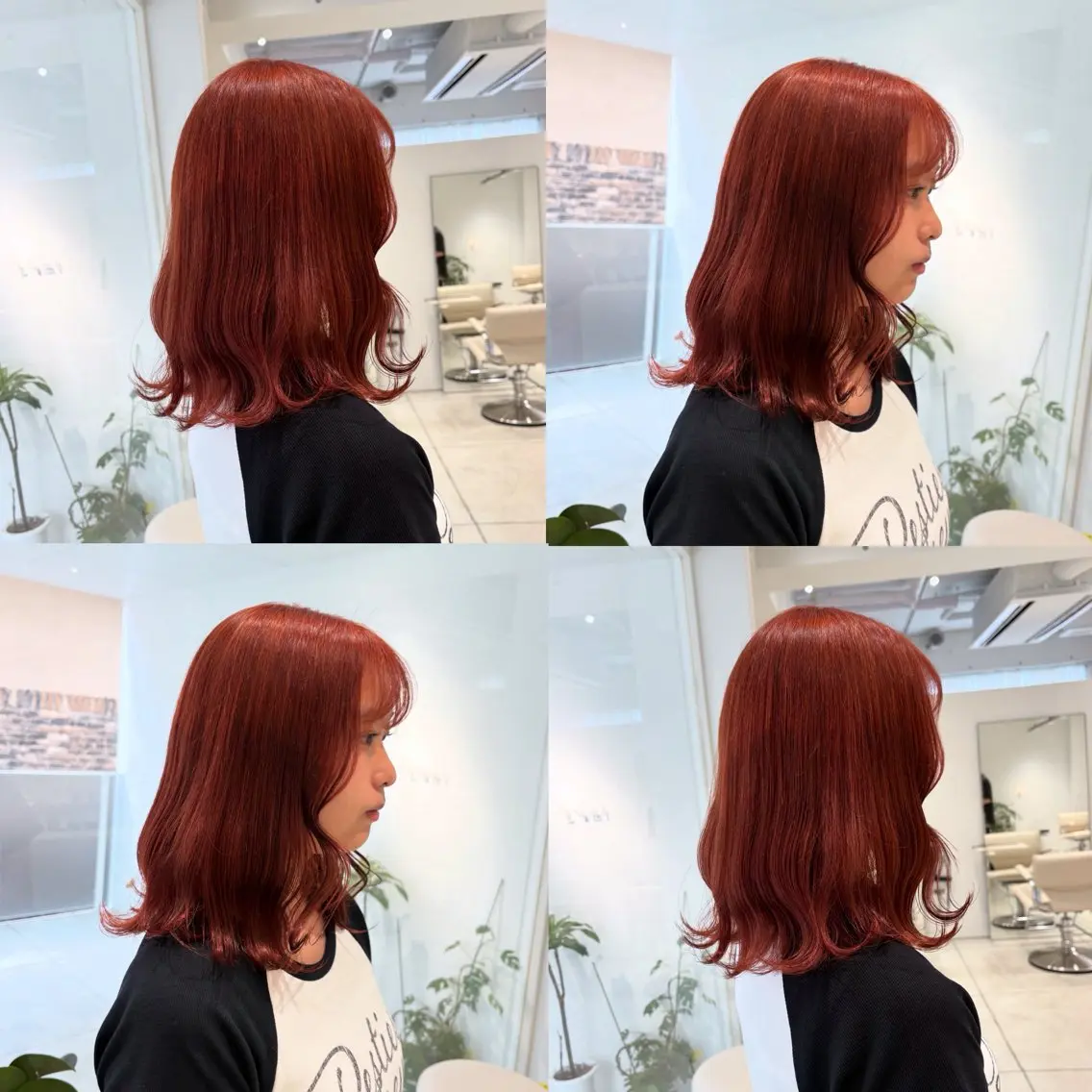ミディアム カラー ブリーチ オレンジ ピンクカラー ヘアカラー トリートメント ヘッドスパ ヘアセット カジュアルを女っぽく 𝗮𝘆𝗮𝗰𝗼のヘアスタイル