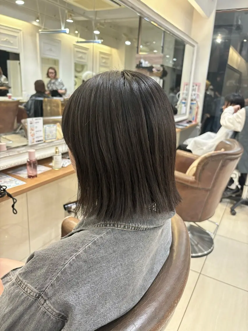 ミディアム 切りっぱなしボブ ボブ 🫧 nanaco🫧のヘアスタイル