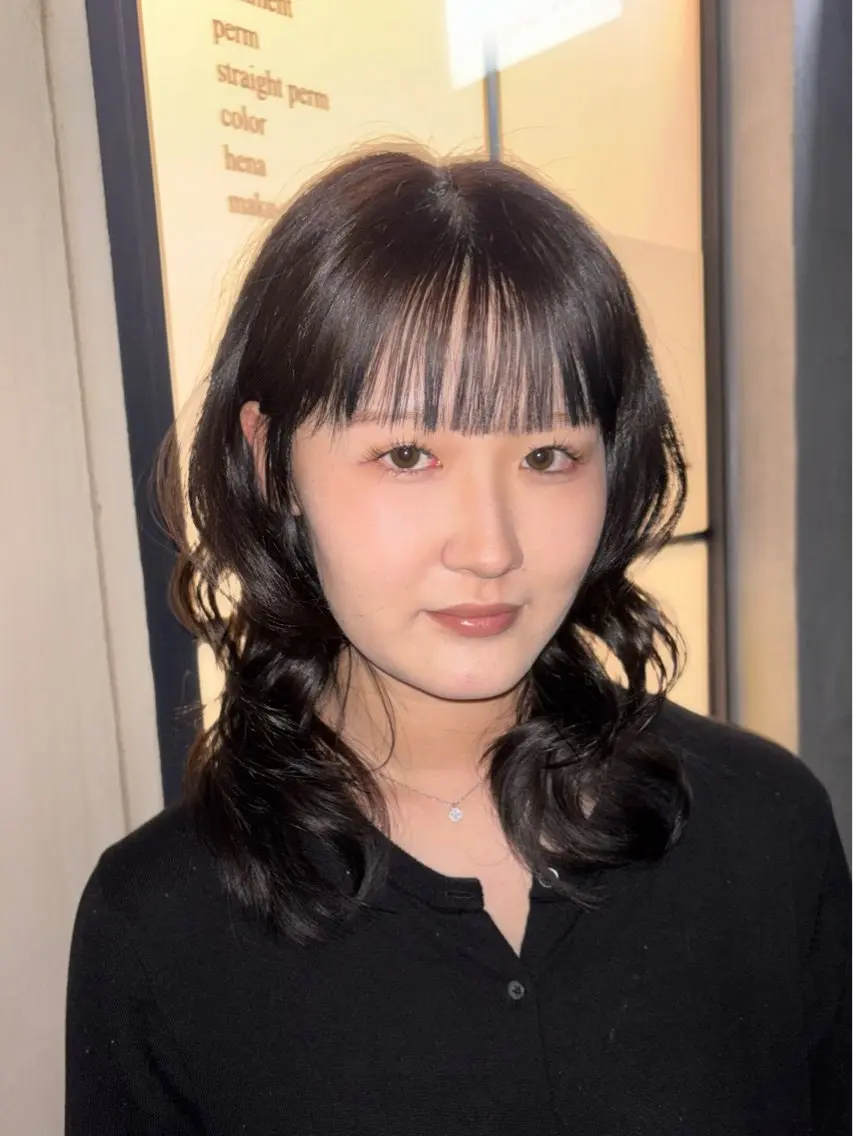ミディアム カラー カット ヘアカラー レイヤー/似合わせ/ アレンジ🫧ﾆﾍｲ。のヘアスタイル