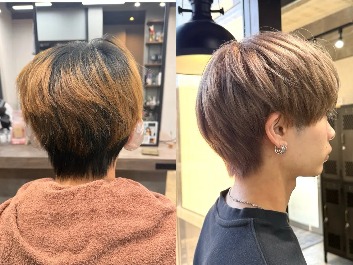 カラー ヘアカラー ルシ🎨/ハイトーン 個性派/グレージュのヘアスタイル