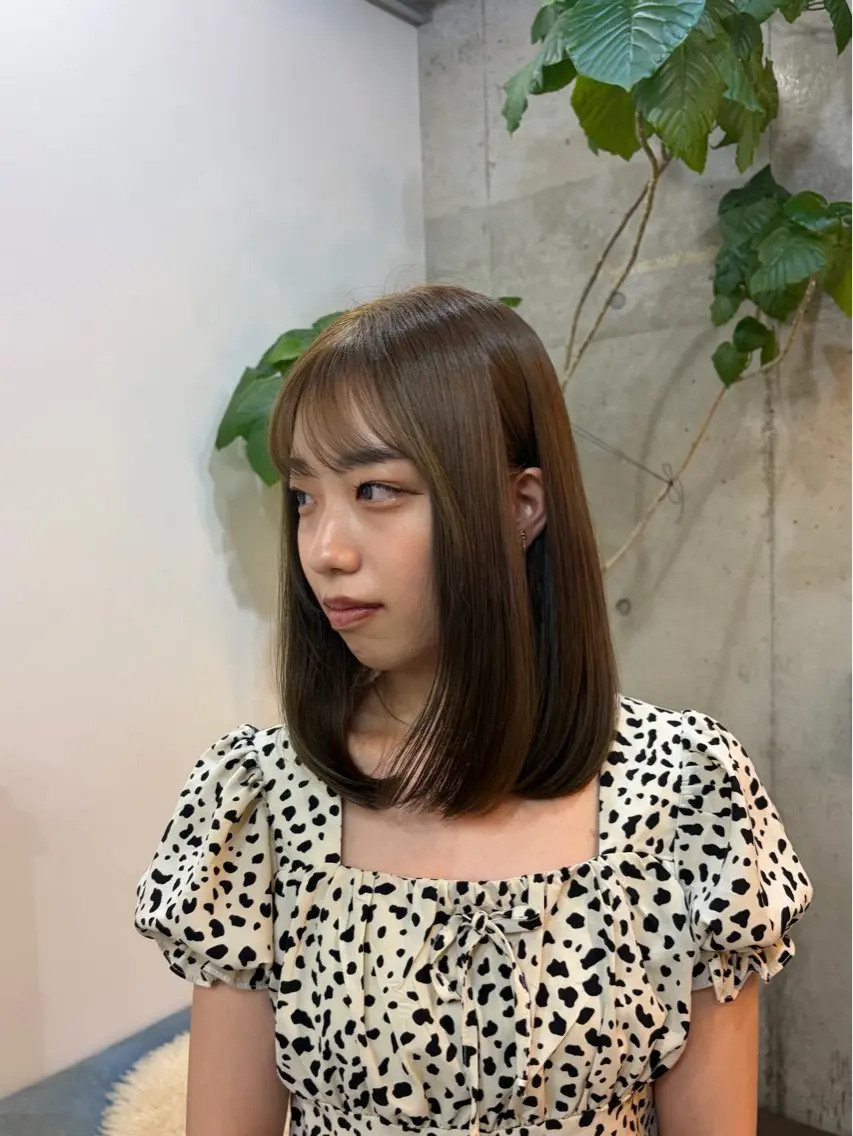 ミディアム ヘアカラー tsukimi .SUIのヘアスタイル