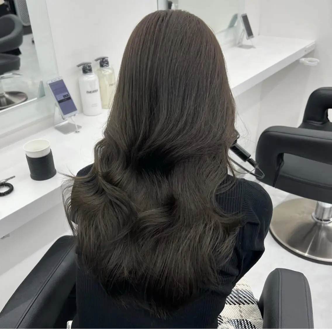 ロング カラー ヘアカラー トリートメント mao⭐️ 透明感カラー‎⭐️のヘアスタイル