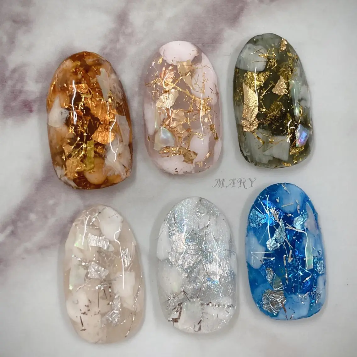 ネイル アートネイル キラキラネイル Mary nail .narumiのネイルデザイン