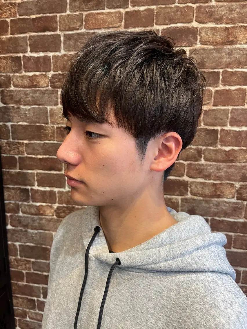 ショート カラー メンズ 久木原 ゆりのヘアスタイル